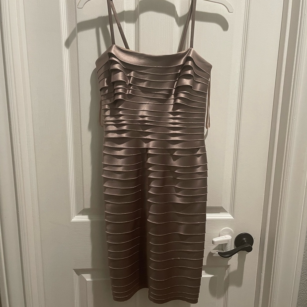 BCBG Max Azria Satin Bandage Dress